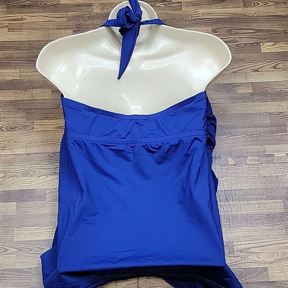 NWT! Blue Swimsuit Top Plus Size 2X - Picture 4 of 8